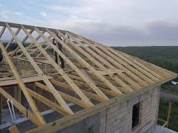 Considering the cross section of a typical joist, the overall depth of the joist is critical in establishing a safe and stable floor or ceiling system. Hip Roof And Ceiling Joist Installtion Sem Construction Facebook