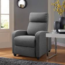Modern Home Style Grey Recliner Chair Is Fashion And Simple Imparted An Air Of Elegance To The Room High Living Room Grey Recliner Chair Home Theater Decor