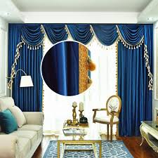 The primary point you can create is what color curtains go with dark blue walls very important because blue kitchen decor ideas can make your would you like to refresh your royal blue kitchen accessories without spending too much money? Living Room Room Darkening Window Curtain Grommet 2 Sets Ball Fringe Drapes 80 W X 63 L Royal Blue Blackout Curtains
