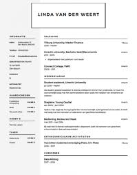 Studenten Cv Voorbeeld Met Tips Download In Word Pdf