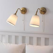Bright finds 12 plug in wall lights under 100 cbc life. Arstid Wall Lamp Brass White Ikea