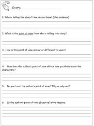 To download/print, click on the button bar on the bottom of the. Point Of View Worksheet Worksheets Authors Point Of View Reading Classroom Reading Comprehension Strategies
