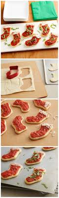 Crescent Pizza Stockings Recette Repas Noel Idee Apero Noel Idee Repas Noel
