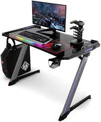 So nachdem ich seid einiger zeit eine led leiste gekauft habe bringe sie nun an. Costway Computertisch Gaming Tisch Schreibtisch Mit Rgb Led Usb Controller Halterung Becher Und Kopfhorerhalterung Ergonomisch Online Kaufen Otto