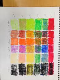 Colleen Gale Drawing Oil Pastel Color Chart