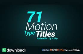Videohive Motion Type Title Animations Free Download Free After Effects Template Videoh After Effects After Effects Templates Adobe After Effects Tutorials