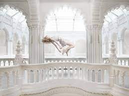 The images feature women in billowing dresses rising weightle. Bakonyi Bence Floating 04 Koller Gallery