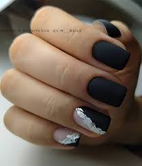Awesome matte black nail design 41 Pretty Nail Art Design Ideas To Jazz Up The Season Matte Black