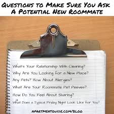 Use it or lose it they say, and that is certainly true when it. Questions To Make Sure You Ask When Looking For A Roommate Roommate Questions To Ask College Apartment Decor