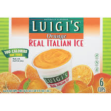 Found in many local bakeries in utica, new york. Luigi S Italian Ice Real Orange 6 Oz Instacart