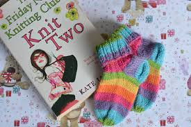 A book i picked up recently: Friday Night Knitting Club Knit Two
