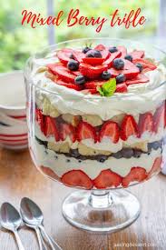 Mixed Berry Trifle Recipe Trifle Recipe Berry Trifle Desserts