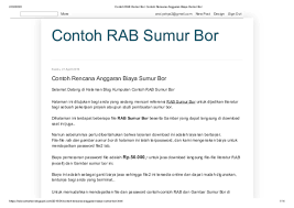 Definisi proposal sendiri adalah gambaran detail mengenai sebuah kegiatan yang akan diadakan meliputi waktu, tempat, peserta, panitia hingga anggaran dana. Pdf Contoh Rencana Anggaran Biaya Sumur Bor Andy Dua Academia Edu