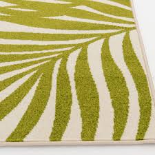Palm leaf custom rug, modern, botanical, lamontage, design, pattern, textile. Tecopa Green And White Palm Leaf Indoor Outdoor Woven Area Rug On Sale Overstock 31424498