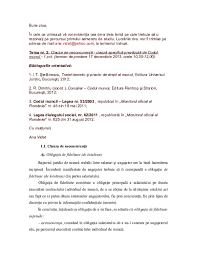 Model angajament de confidențialitate/ evitare conflicte de interese. Doc Clauza De Neconcurenta Clauza Specifica Prevazuta De Codul Muncii Cezar Cojocariu Academia Edu