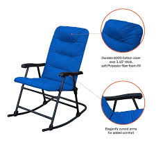 Sln Patio Modern Rocking Chair Set Patiobackyardcamping Lounge Rockers With Blue Padded Cushions Set Of Patio Rocking Chairs Rocking Chair Modern Rocking Chair