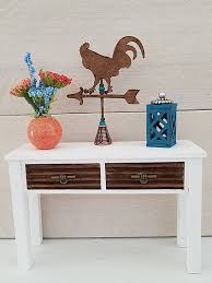 Dollhouse Furniture Miniature Console Table Sofa Table Handmade Furniture Miniature Dollhouse Furniture Dollhouse Furniture