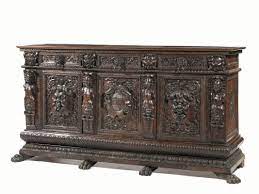 Grande Credenza In Stile Rinascimentale Toscana Secolo Xix Mobili Barocchi Maiolica Credenza