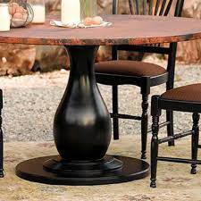 Contemporary dining,dining tables, dining table, modern dining tables, megrat. Copper Top Table On Trieste Base From Arhaus Furniture Dining Table Copper Dining Table Pedestal Dining Table