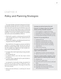 Chapter 4 Policy And Planning Strategies Advancing