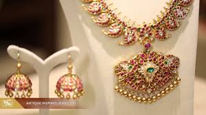 This alluring pretty neck piece studded with diamonds and rubies and emeralds in the. Nac February Jewellery Trends Youtube