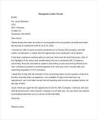 This letter should be formal, gracious, and clear in laying out a path forward for the organization. Free 9 Sample Letters Of Resignation In Pdf Ms Word