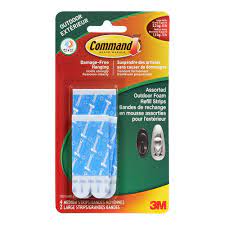 Find quality wall hooks online or in store. Command Medium And Large Outdoor Foam Refill Strips 17615aw Ef The Home Depot Canada