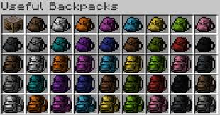 As stated in the mods description, support has been abandoned for the mod and it's expected that no future updates will be released. Useful Backpacks Filter Crafting Recipes Mod Details Minecraft Mod Guide Gamewith
