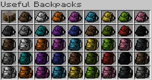 Get to carry tons of loot on . Useful Backpacks Filter Crafting Recipes Mod Details Minecraft Mod Guide Gamewith