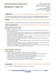 Use professionally written and formatted resume samples that will get you the job you want. Administrative Supervisor Resume Samples Qwikresume