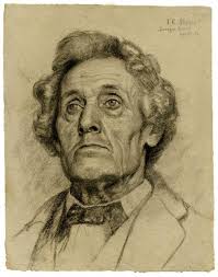 Gemälde Reproduktionen Unbekannter Mann trägt eine Schleife Krawatte von Theodore  Clement Steele (1847-1926, United States)