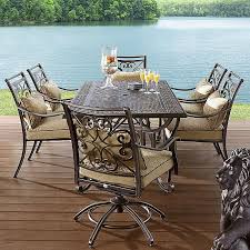 Agio Aas 14400 26215 Fair Oaks 7pc Cast Dining Sears Outlet Garden Furniture Sets Agio Patio Furniture Patio Furniture Dining Set