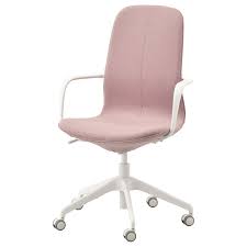 Langfjall Office Chair With Armrests Gunnared Light Brown Pink White Ikea Canada Ikea Office Chair Ikea Ergonomic Office Chair