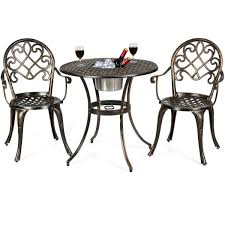 To offer an unparalleled outdoor furniture buying experience. Costway 3pcs Outdoor Set Cast Aluminum Patio Bistro Attached Removable On Sale Overstock 28372281