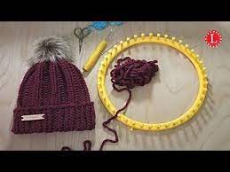 Loom Strickmutze Easy Chunky Rib Stitch Beanie Slouchy Youtube Loom Knitting Patterns Hat Loom Knitting Patterns Loom Crochet