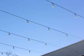 Lakeside Joondalup Shopping Centre In West Australia The Simplicity Of A Single Cable Catenary Outdoor Landscape Lighting Outdoor Lighting Cable Lighting
