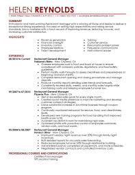 Unforgettable team lead resume examples to stand out myperfectresume. Best Restaurant Manager Resume Example Livecareer