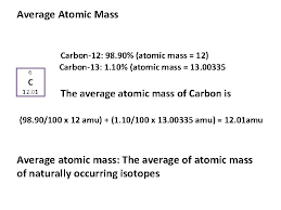 Take a look at this example of calculating the average atomic mass of magnesium. Average Atomic Mass Of Carbon 12