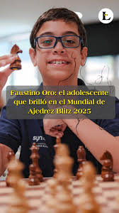 Con apenas 12 años, Faustino Oro volvió a sorprender al mundo del ajedrez  al vencer al experimentado gran maestro neerlandés Erwin l'Ami en la  segunda ronda del Tata Steel Chess Tournament 2026,