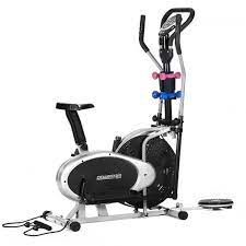 Powertrain 6 In 1 Elliptical Cross Trainer Bike With Weights And Twist Disc Elliptical Cross Trainers
