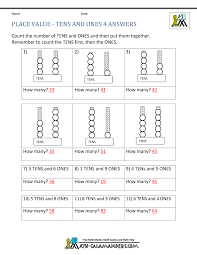 Tens and ones worksheets grade 1 with answers. Counting Tens And Ones Worksheet Preschool Worksheet Gallery
