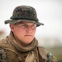Lance Cpl. Logan D. Laughlin, a scout sniper with Weapons