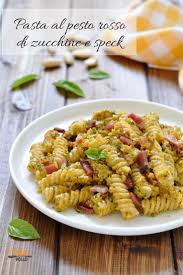 Maybe you would like to learn more about one of these? Pasta Al Pesto Rosso Di Zucchine E Speck Ricetta Pasta Al Pesto Ricette Idee Alimentari