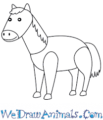 The car, which is included in the list of ten cars that changed the world and is a symbol of america of the 60s. How To Draw A Simple Mustang Horse For Kids