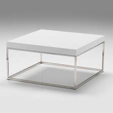 This table features clean, simple, unobstructed lines. Kubo 30 Square Coffee Table High Gloss White Stainless Steel Mobital Touch Of Modern