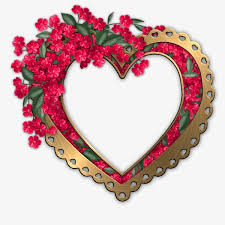 Heart Shaped Flowers Frame Heart Frame Love Heart Images Frame