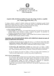 L´ufficio scuole del consolato generale d´italia in stoccarda è competente per la circoscrizione consolare di stoccarda: Acquisto Della Cittadinanza Italiana Da Parte Di Coniuge Straniero O