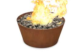 Square propane fire pit 25 in. Plodes Cone Gas Fire Pit 30 40 Plodes Studio