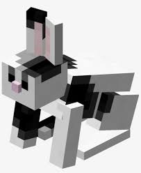 Cats will sometimes give their owners gifts in the morning, including rabbit's feet. Black White Rabbit Minecraft Rabbit Png 873x1024 Png Download Pngkit