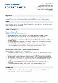 Writing a great dishwasher cover letter is an important step in your job search journey. Dishwasher Resume Samples Qwikresume
